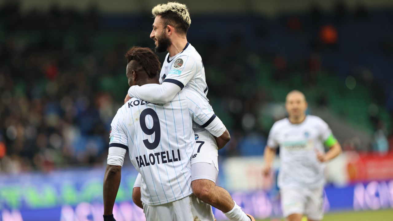 Rize'de çaylar Balotelli'den... Adana Demirspor deplasmanda Çaykur Rizespor 1-3'le geçti