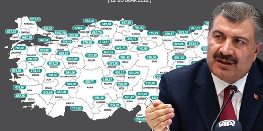 Bakan Koca yeni haritayı paylaştı! İşte vakalarda il il son durum...