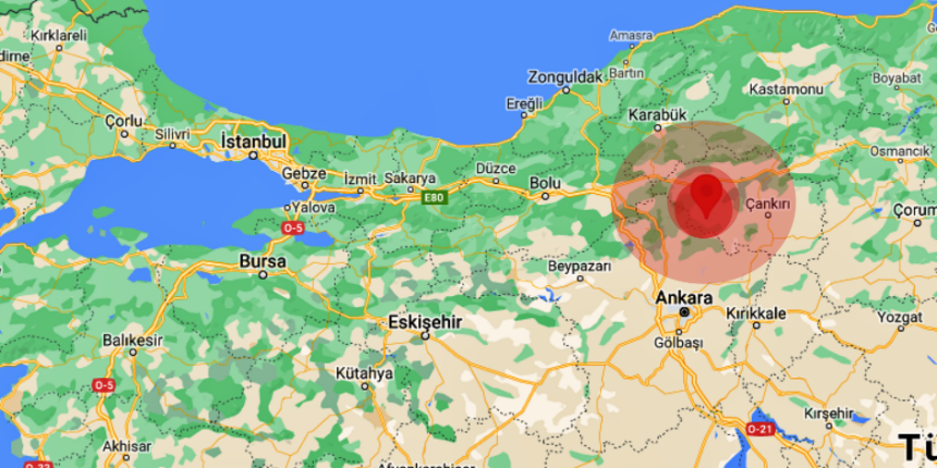 Çankırı 3.4'lük depremle sarsıldı!