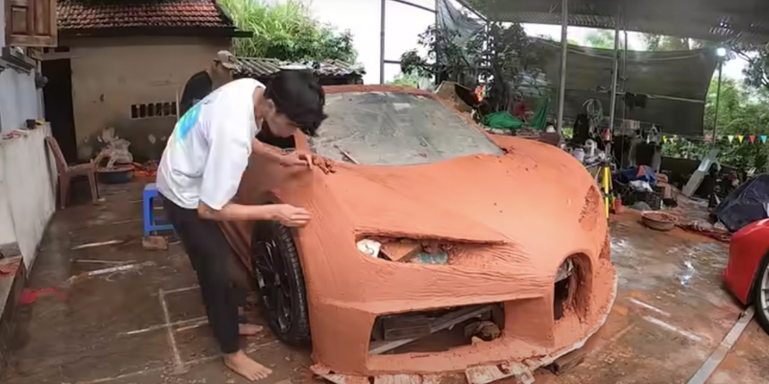 Sonunda bu da oldu... YouTuber'lar kilden Bugatti yaptı