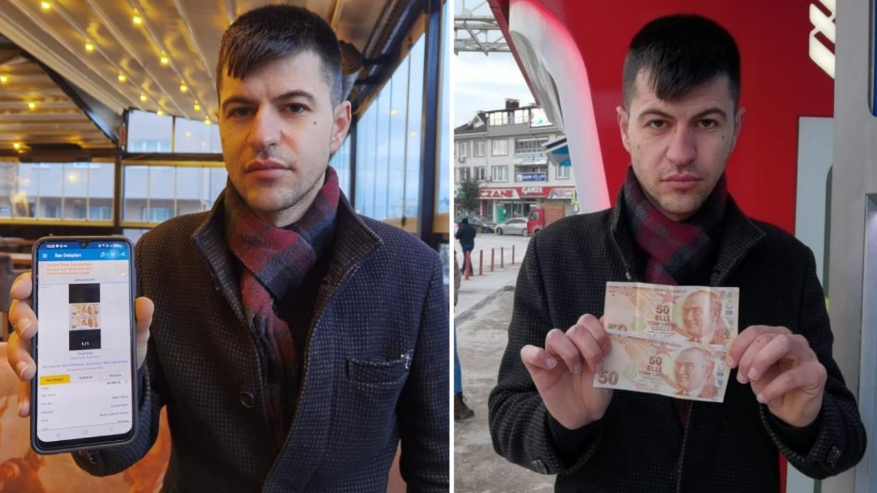 ATM'den çektiği 50 lirayı 50 bin liradan satışa çıkardı! 'Antika değeri var'