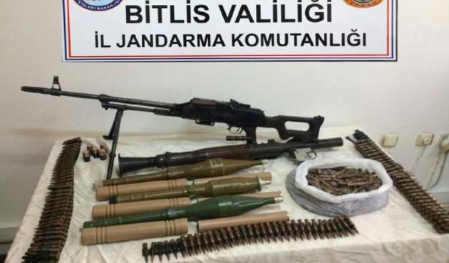 Bitlis'te PKK'ya ait mühimmat deposu ele geçirildi...
