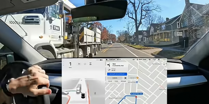 Tesla'nın test aşamasındaki yazılımından endişelendiren görüntüler geldi: Kazaya neden olabilir