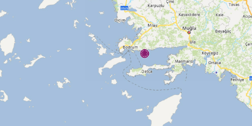 Bodrum'da korkutan deprem!
