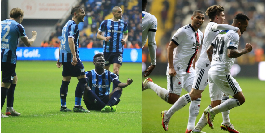 Adana Demirspor-Beşiktaş kapışması nefes kesti... Ev sahibinin 2 golü sayılmadı!