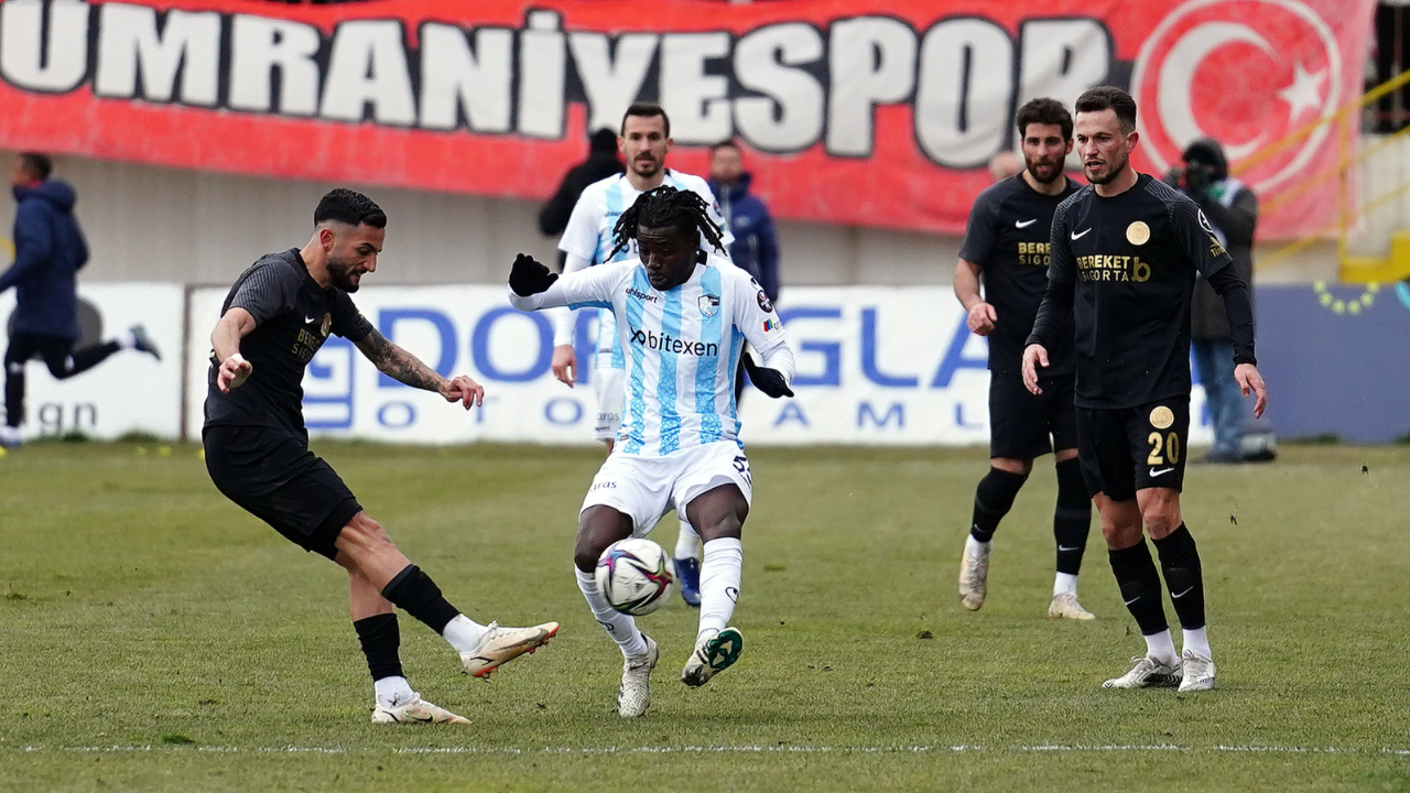 Ümraniyespor ile Erzurumspor yenişemedi... 6 gol var, kazanan yok!