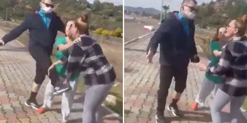 İzmir'de bir adam "Köpeğiniz beni ısırıyor" diyerek iki kadına saldırdı: Sosyal medya ikiye bölündü!