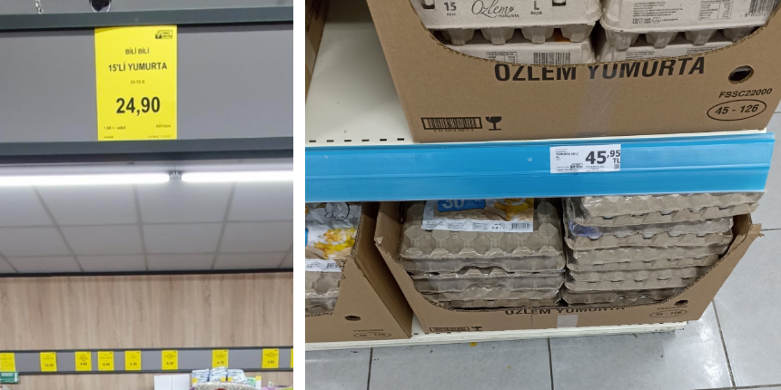 Yumurtaya fahiş zam isyan ettirdi! KDV indiriminden önce zam yaptılar: 1 koli yumurta 45-50 lira