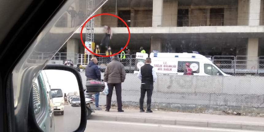 İnşaatta feci ölüm! 6'ncı kattan düştü, inşaat demirine saplandı