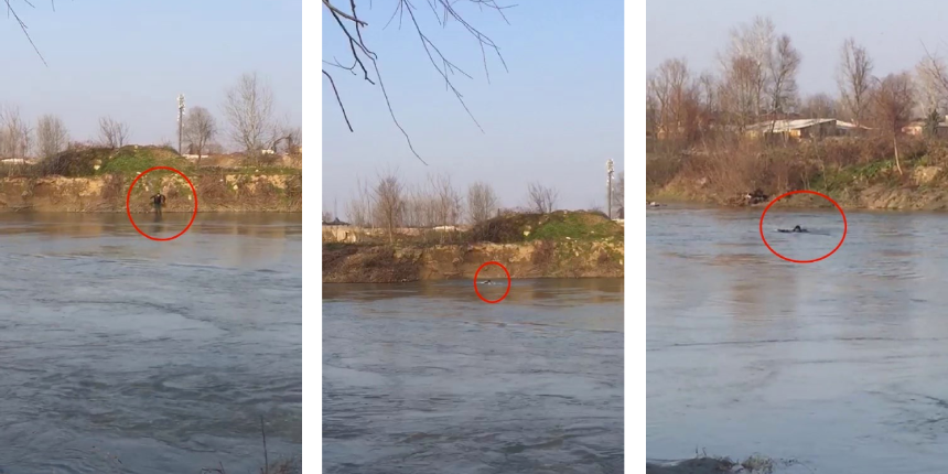 Peşindekilerden kaçarken Sakarya Nehri'ne atlayan adam akıntıya kapıldı