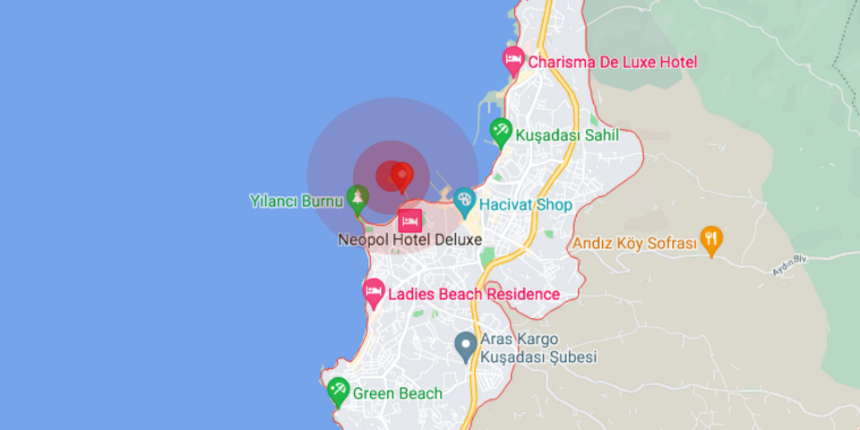 Kuşadası'nın merkezinin sahiline birkaç metre uzakta korkutan deprem!