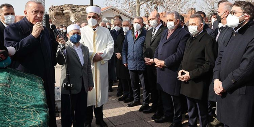 Cumhurbaşkanı Erdoğan, Ahmet Erdoğan'ın cenaze törenine katıldı