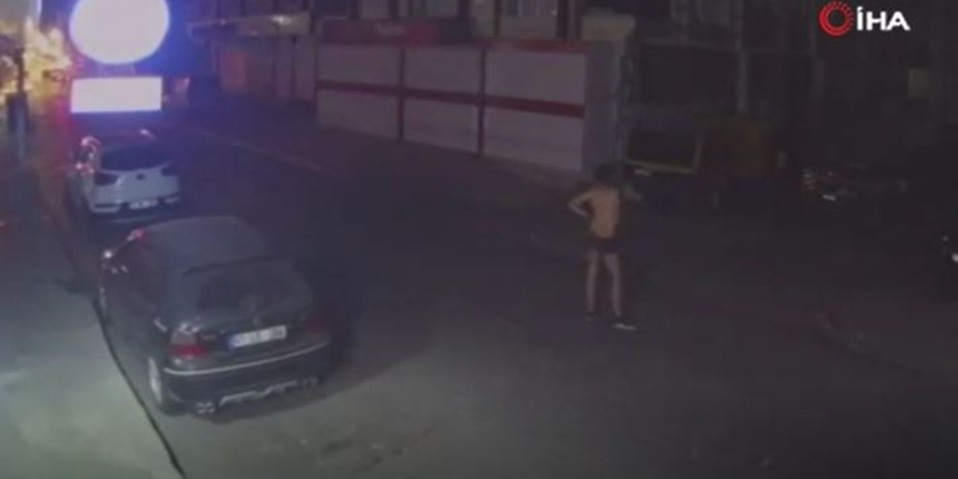 Esenyurt’ta şoke eden olay! Bir vatandaş iç çamaşırıyla böyle dolaştı...