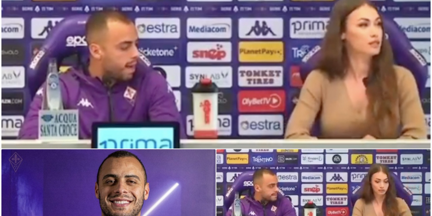 Fiorentina'nın yeni golcüsü Arthur Cabral'dan basın toplantısında kadın gazeteciye taciz!