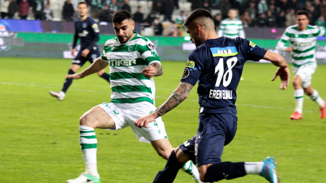 Konyaspor - Kasımpaşa kapışmasında 8 gol var, kazanan yok, 4-4'lük maç!