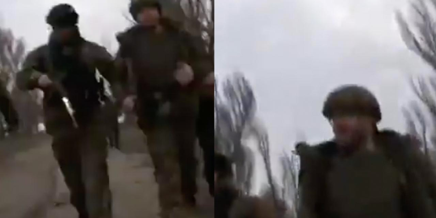 Ukrayna İçişleri Bakanı çatışmanın ortasında kaldı: O anlar kameraya böyle yansıdı