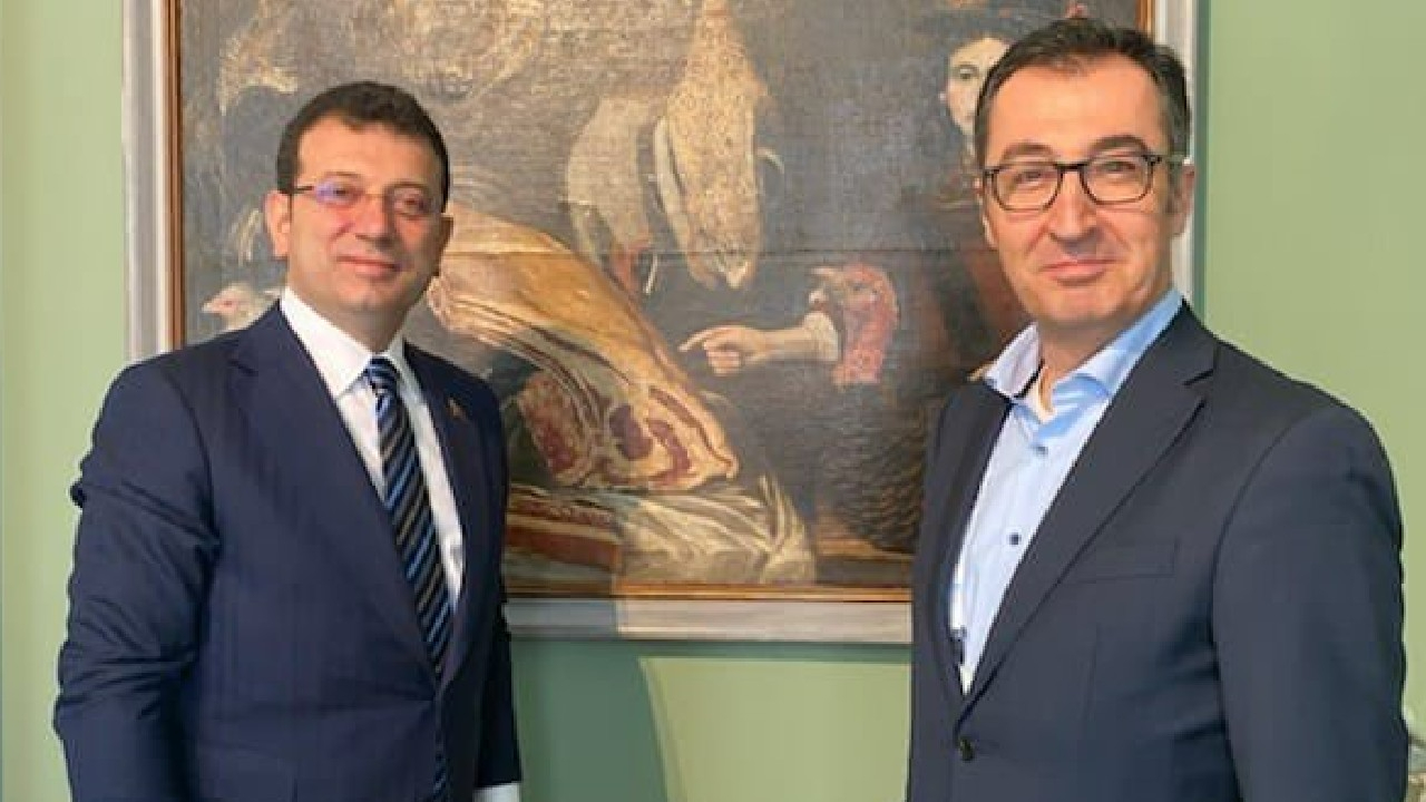 Ekrem İmamoğlu, Almanya'da Türkiye düşmanı Cem Özdemir ile görüştü