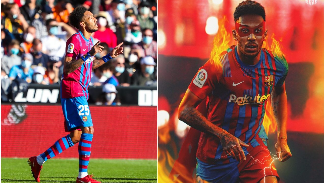 Barcelona'da Aubameyang şov başladı... Valencia deplasmanında gol yağmuru