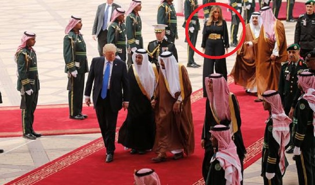 Trump'ın Suudi Arabistan ziyaretinde dikkat çeken anlar!