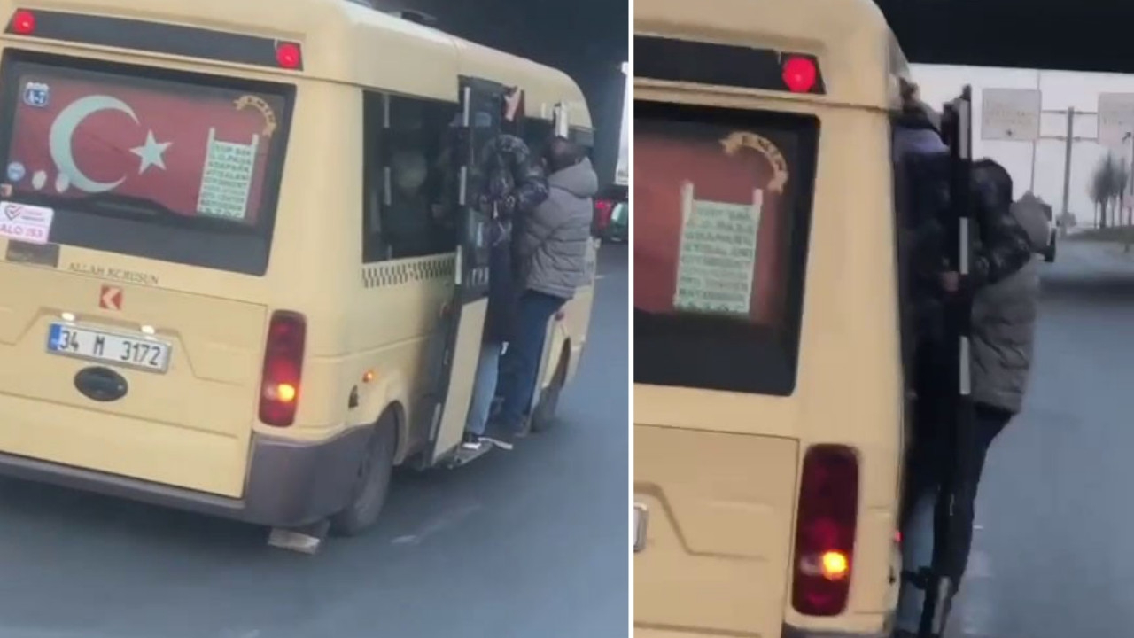 Bağcılar'da yürekleri ağza getiren anlar: Minibüs, ölüme davetiye çıkardı!