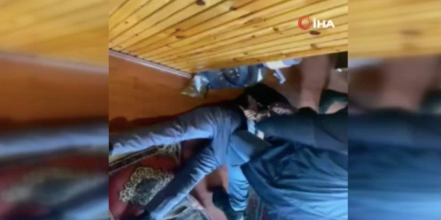Kayseri'de uyuşturucu operasyonu: Yakalanacağını anlayınca sobaya attı