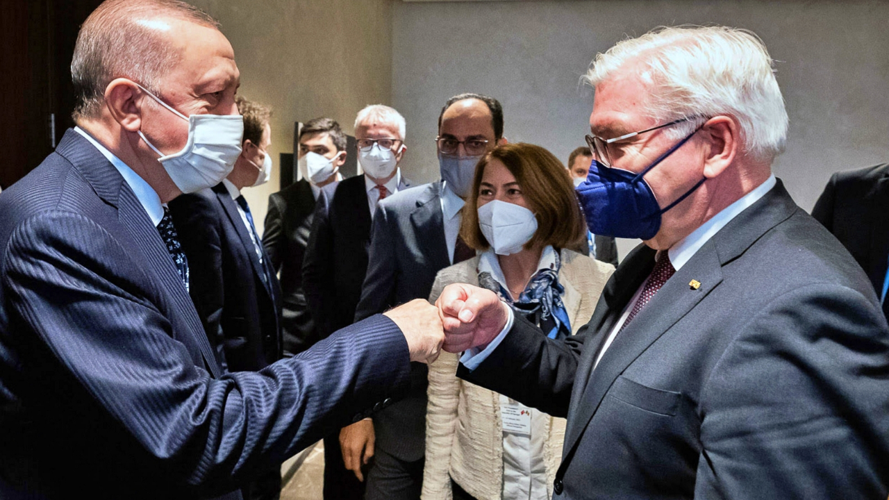 Cumhurbaşkanı Erdoğan, Alman mevkidaşıyla 'Senegal'de' görüştü!
