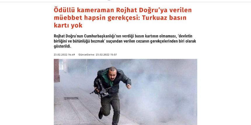 Teröristi "ödüllü kameraman" olarak okurlarına sundular