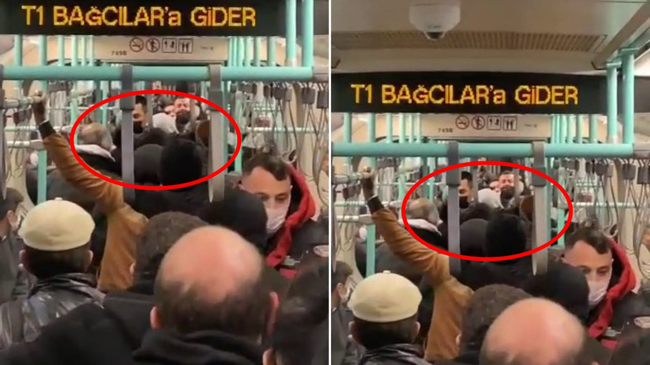 Cevizlibağ tramvayında tekmeli yumruklu kavga: 4 kişi, 1 yolcuya saldırdı!