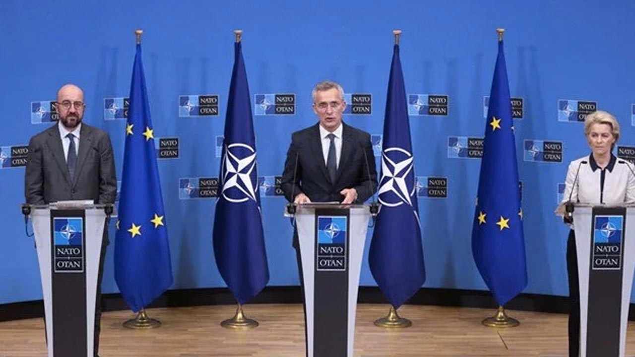 AB ve NATO'dan ortak açıklama: Yaptırımlar Rusya ekonomisini ciddi şekilde yıpratacak