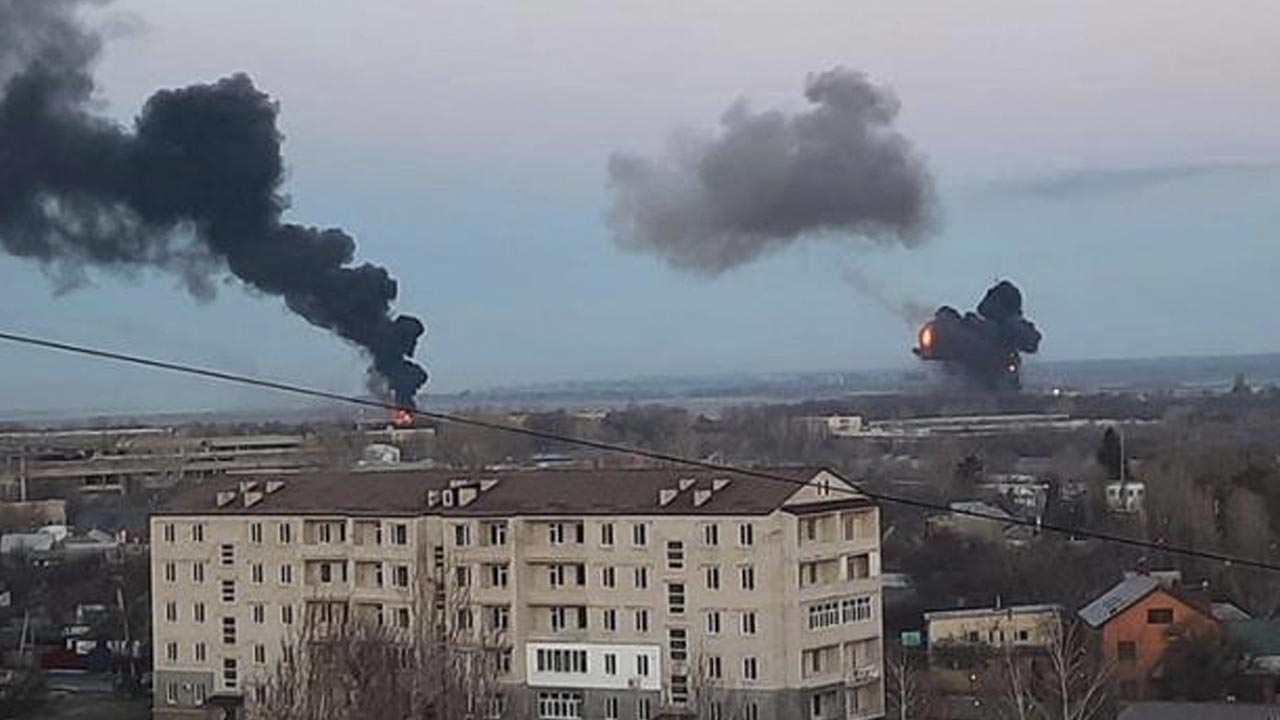 Rusya'nın Ukrayna'daki saldırılarında 2. gün: Liviv'den siren sesleri geliyor, Rus kargo uçağı düştü