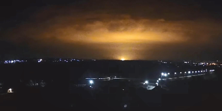 Kharkiv yakınlarında şiddetli patlama