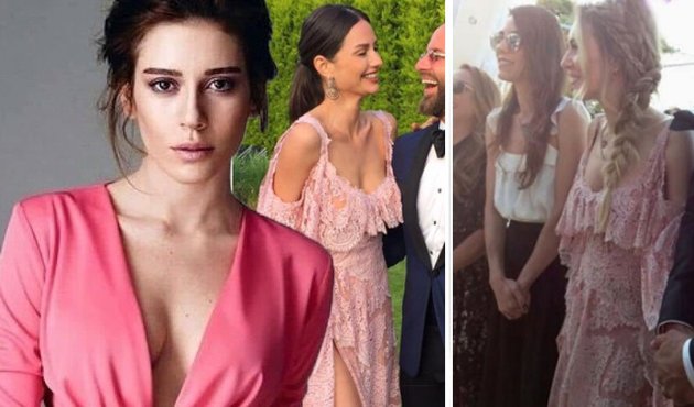 Sinem Kobal, Yasemin Özilhan'dan ödünç aldığı elbise ile düğünde!