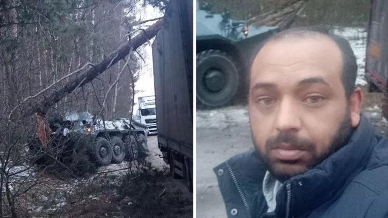 Rus askeri tankı Türk vatandaşın TIR'ına çarptı! Yusuf şoför, korku dolu anları anlattı!