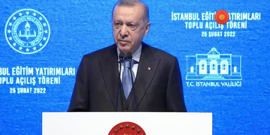 Cumhurbaşkanı Erdoğan:  Eğitime harcanan bütçe 274 milyar lirayı aştı