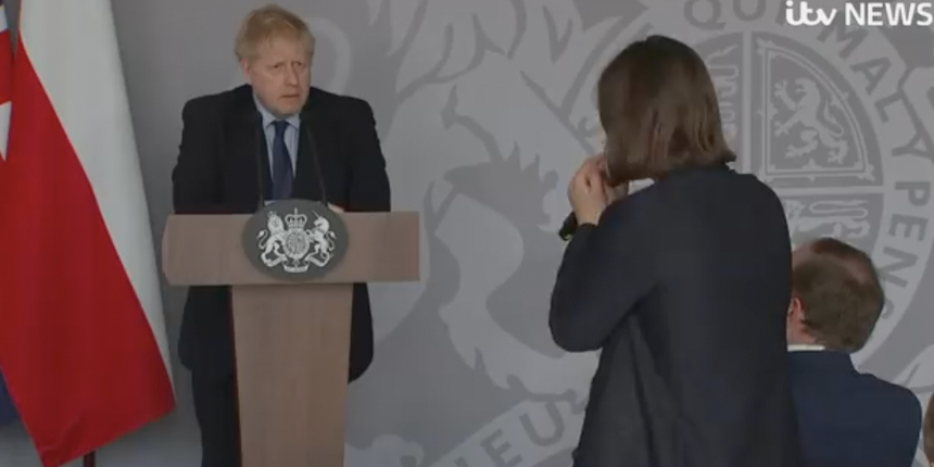Ukraynalı gazeteci, İngiltere Başbakanı Johnson'a isyan etti: Kiev'e gelmiyorsun çünkü korkuyorsun