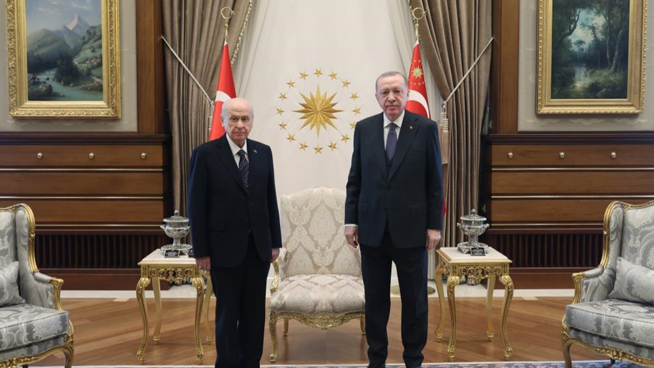 Cumhurbaşkanı Erdoğan, MHP Genel Başkanı Bahçeli'yi kabul etti