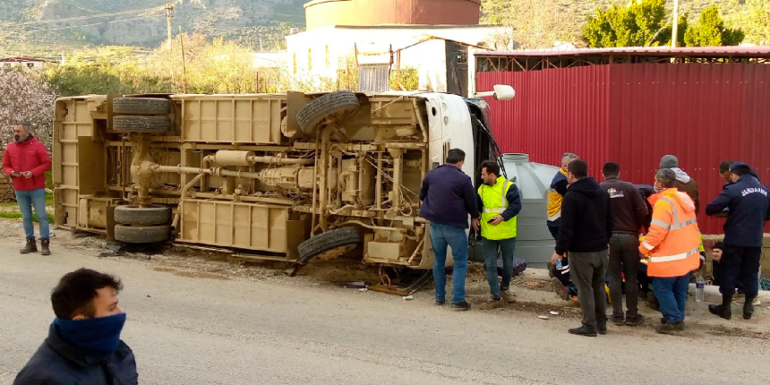 Akkuyu NGS servis aracı kaza yaptı: 13 yaralı