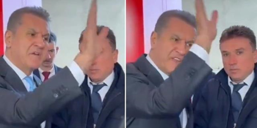 TikTok tokatçısı Sarıgül, bu kez de benzin istasyonunun pompasını tokatladı