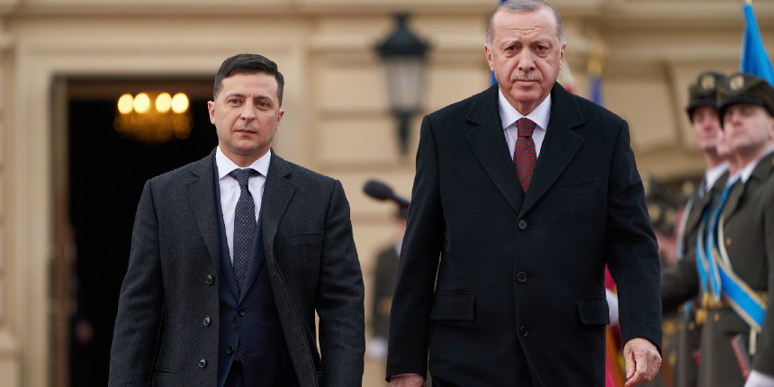 Cumhurbaşkanı Erdoğan ile görüşen Ukrayna Devlet Başkanı Zelenskiy'den teşekkür