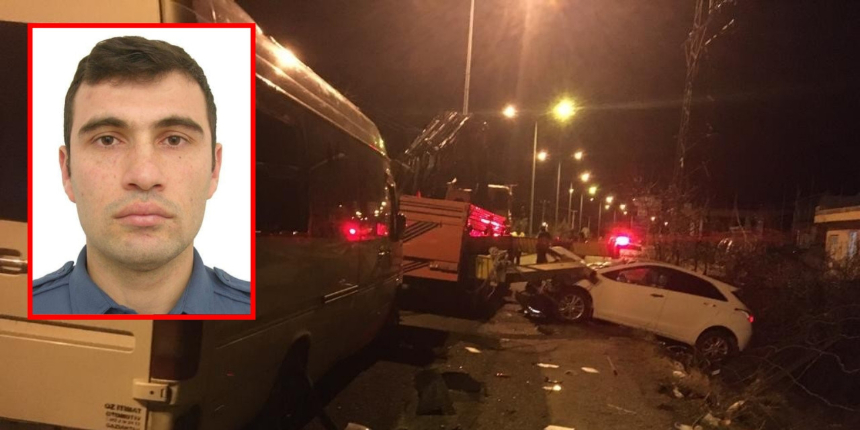 Şarampole devrilen minibüs için olay yerine giden ekipler dehşeti yaşadı: 1 polis şehit oldu!