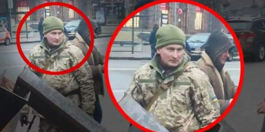 Ukraynalı askerin Putin'e benzerliği dikkat çekti