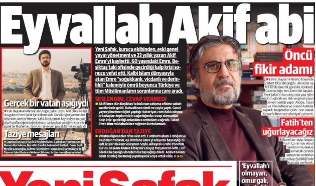 Gazeteci Akif Emre bugün toprağa veriliyor... İşte cenazenin detayları