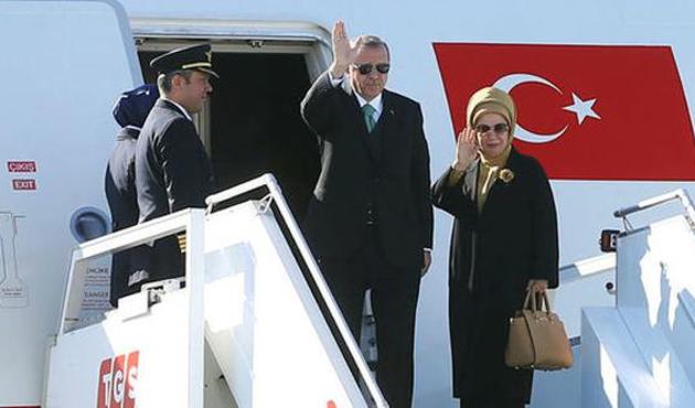 NATO Zirvesi için Belçika'ya giden Cumhurbaşkanı Erdoğan'a sürpriz karşılama!