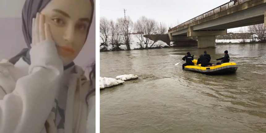 Karasu Nehri'ne düşen 17 yaşındaki Yağmur, 13 gün sonra bulundu