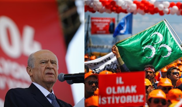 Bahçeli pankartı görünce Cumhurbaşkanı Erdoğan'a seslendi...