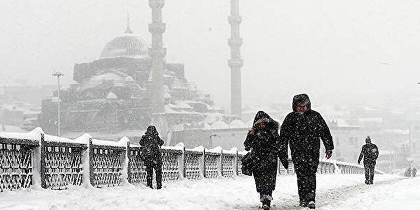 Beklenen kar yağışı başladı! Meteoroloji'den sarı ve turuncu kodlu uyarı!