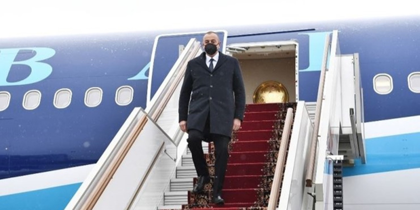 Azerbaycan Cumhurbaşkanı İlham Aliyev Ankara'ya geldi