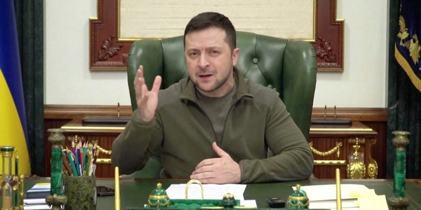Zelenskiy meydan okudu: Düşman, Kiev'e ancak hepimizi yok etmesi halinde girebilir!