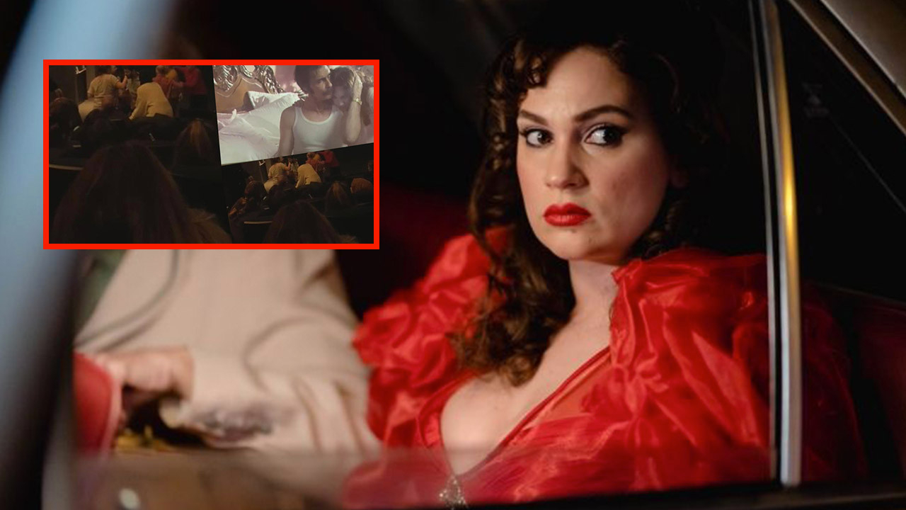 'Dilber Ay'ın oğluyum' dedi, Bergen filminin yayınlandığı sinema salonunu birbirine kattı