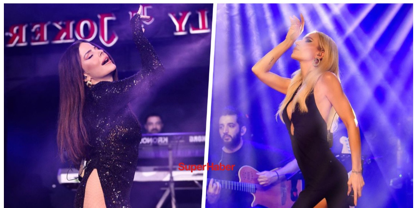 Simge Sağın sahne kıyafeti ve pozlarıyla meslektaşı Gülşen'i taklit etti